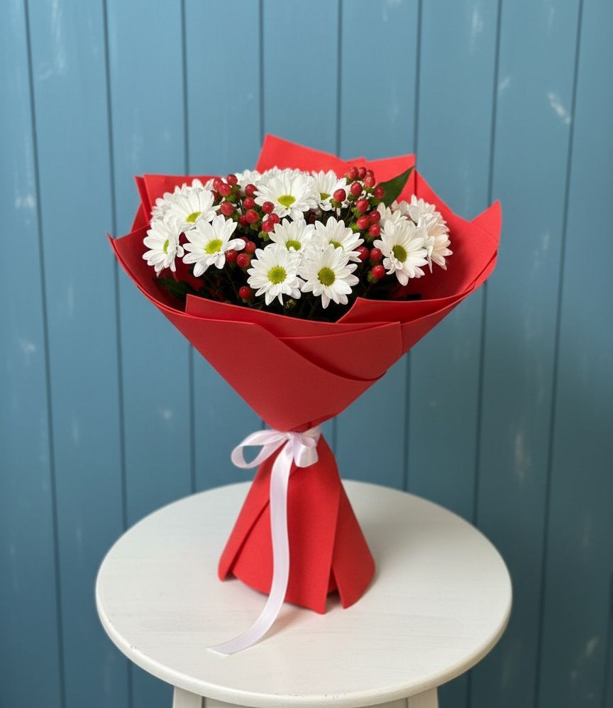 Букет цветов из: Хризантемы в Кумыше