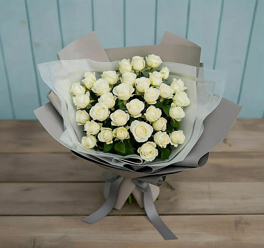Букет Белоснежная нежность в Кумыше