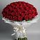 Букет 101 Красная роза Блэк Мэджик в Кумыше