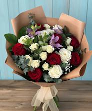 Букет цветов из:  Розы и Альстромерии в Кумыше