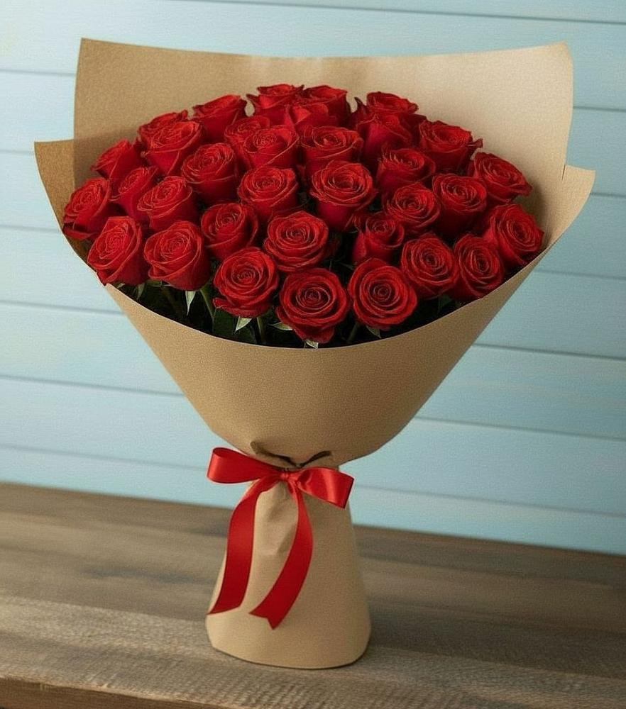 Букет Красные розы Милано в Кумыше
