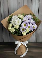 Букет цветов из:  Хризантемы и Розы в Кумыше