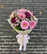 Букет цветов из:  Герберы и Хризантемы в Кумыше