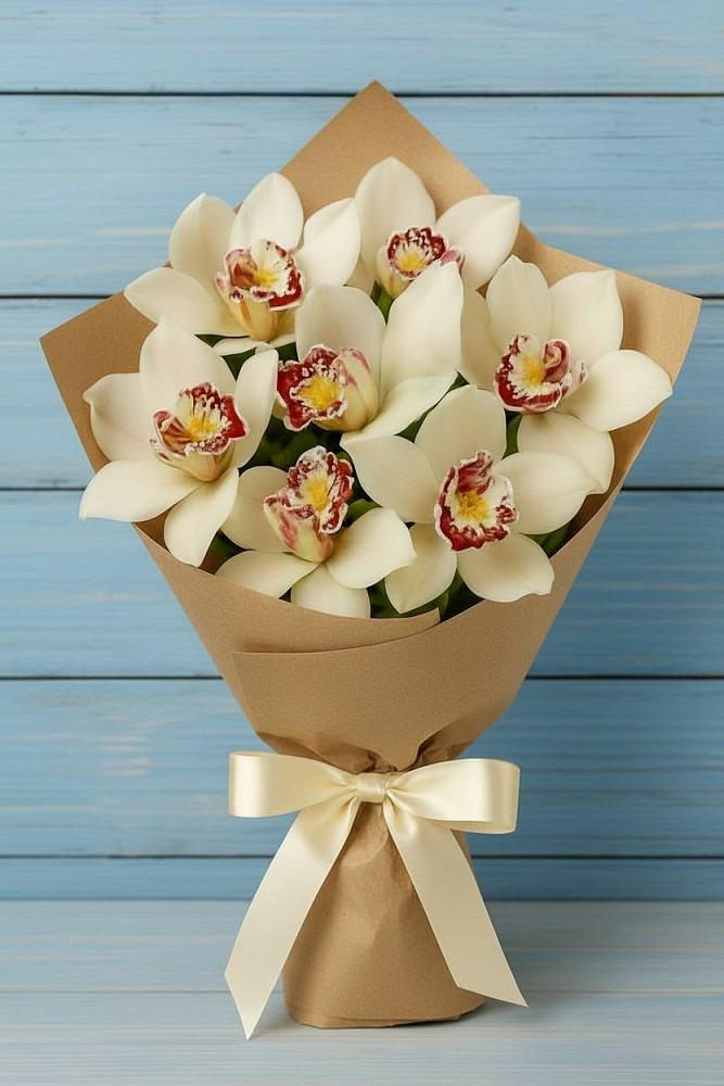 Букет цветов из: Орхидеи и Розы в Кумыше