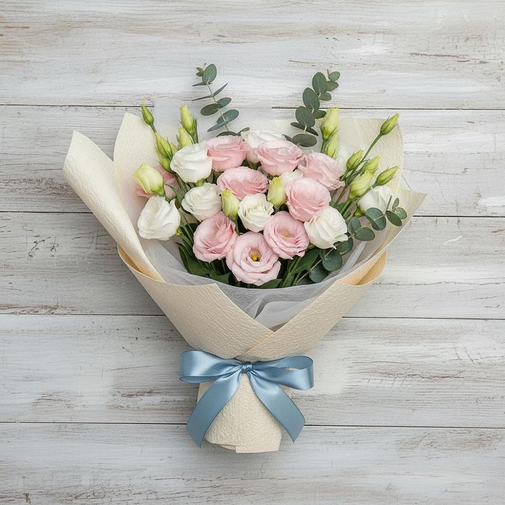 Букет цветов из: Лизиантусы в Кумыше